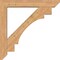 Ekena Millwork Merced Slat Smooth Bracket w/ Offset Brace, Western Red Cedar, 7 1/2"W x 48"D x 48"H BKT0806X48X48MRC06SWR - alternate 4